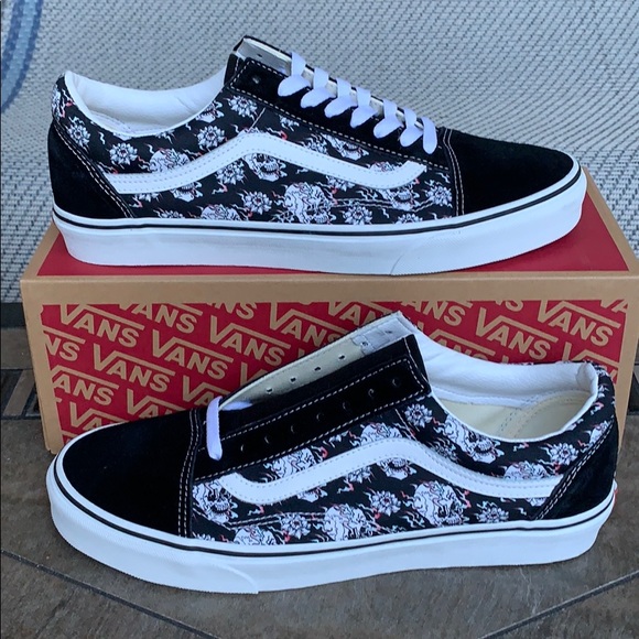 ••VANS OLD SKOOL FLUSH SKULLS MULTI/TRWHT WMNS - Picture 5 of 16